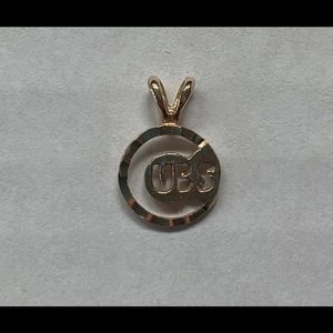 Chicago Cubs yellow gold charm